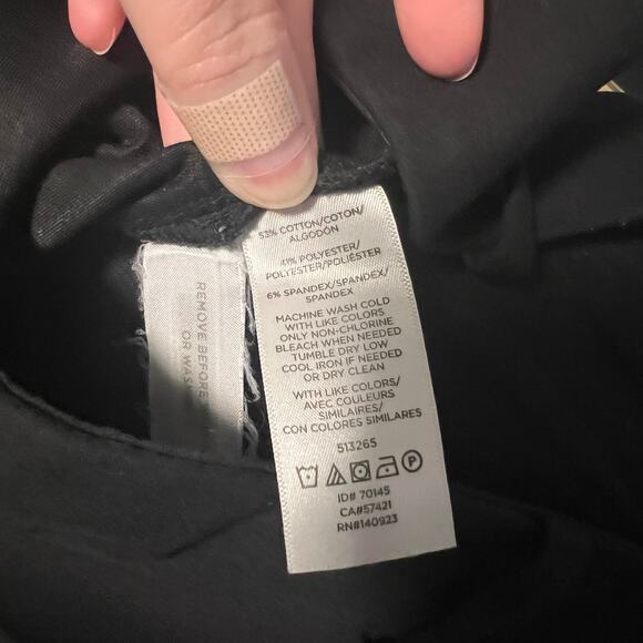 Loft Curvy Skinny High Waist Black Pants Size 12 - Picture 7 of 9